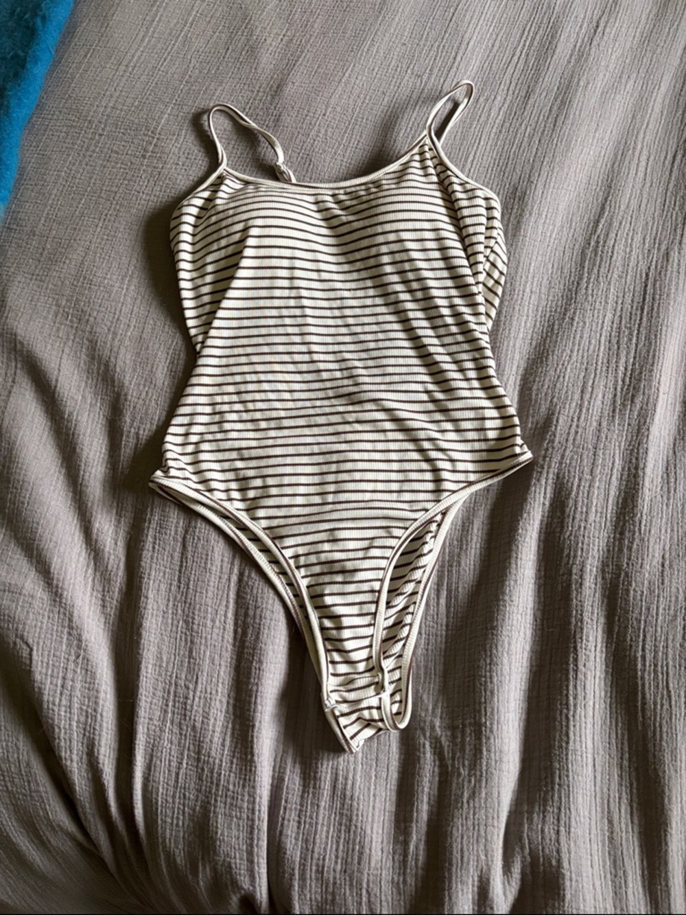 Striped bodysuit